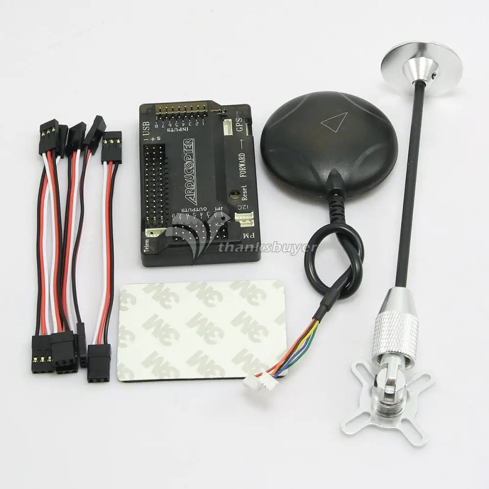 

APM V2.8.0 ArduPilot UAV Flight Controller with UBLOX Neo-7M GPS Module & Folding Holder for Multicopter Airplane