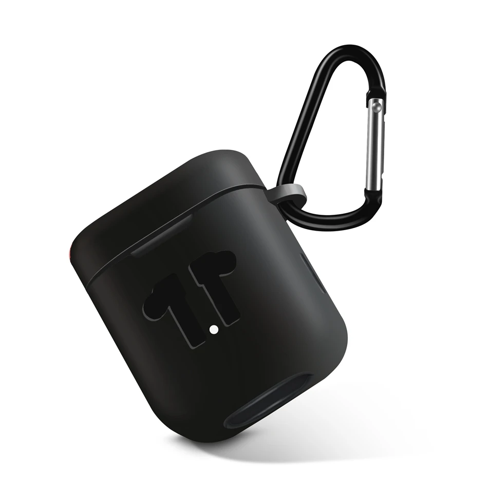 Защитный силиконовый чехол для Xiaomi Airdots Pro TWS гарнитуры с карабином|Аксессуары