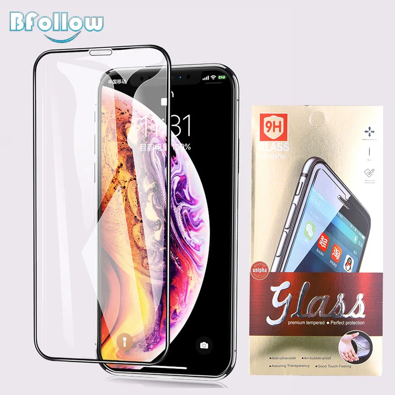BFOLLOW Matte Tempered Glass for iPhone X XS / XS Max XR Anti Fingerprint Anti Reflective Full
