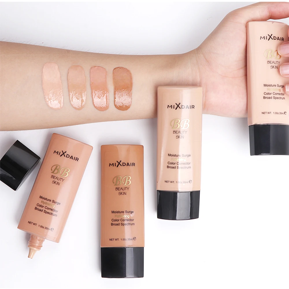 

MIXDAIR Face Foundation Cream Make Up Base Natural Full Coverage Foundation Liquid Moisturizing BB Cream Brigtening Concealer