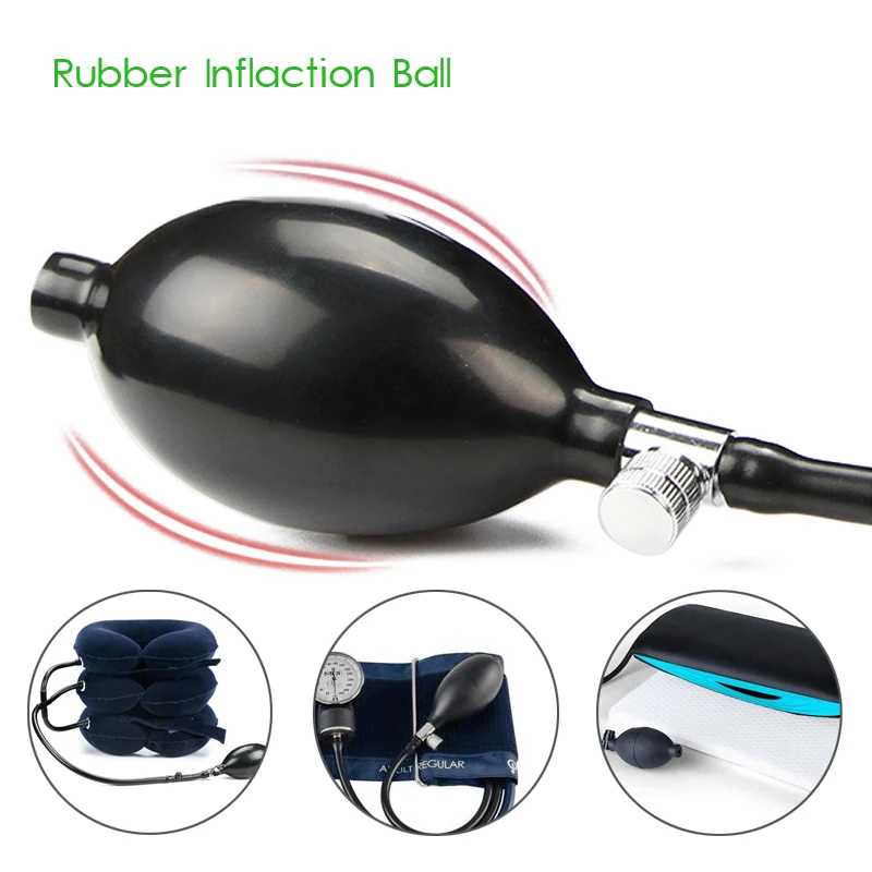 

Medical Sphygmomanometer Tonometer Ball Blood Pressure Cervical Tractor Accessory Latex Air Inflation Balloon Bulb Pump Valve