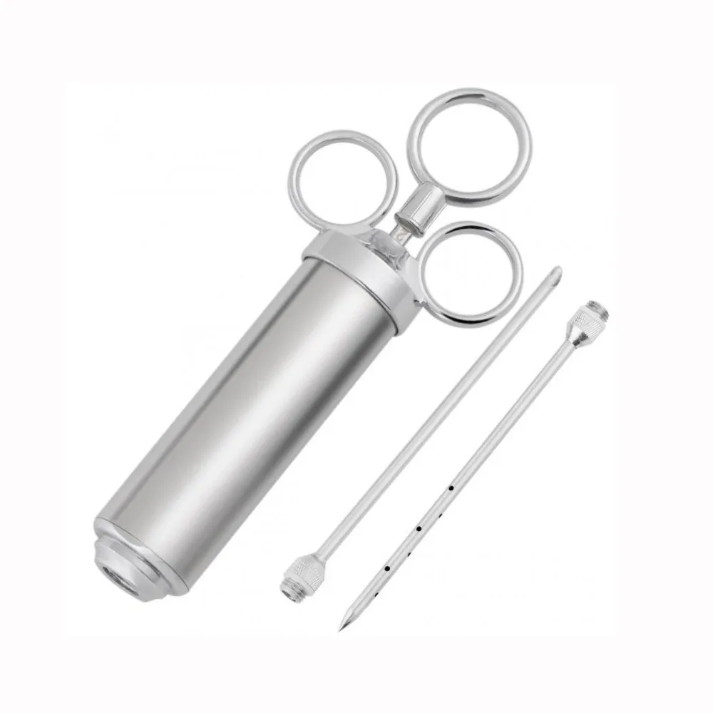 Stainless Steel Meat Marinade Injector Food Flavor Seasoning BBQ