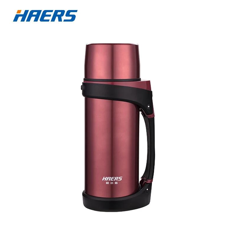 

Brand Haers 1500ML Vacuum Flask Double Wall Stainless Steel Thermos With Portable Handle Grip