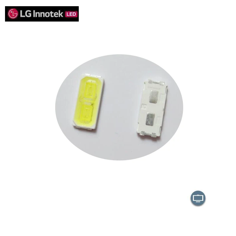 Заводская розетка LG 100 шт./лот SMD LED 7030 6V бусины холодный белый 1w 70LM 150mA супер яркий