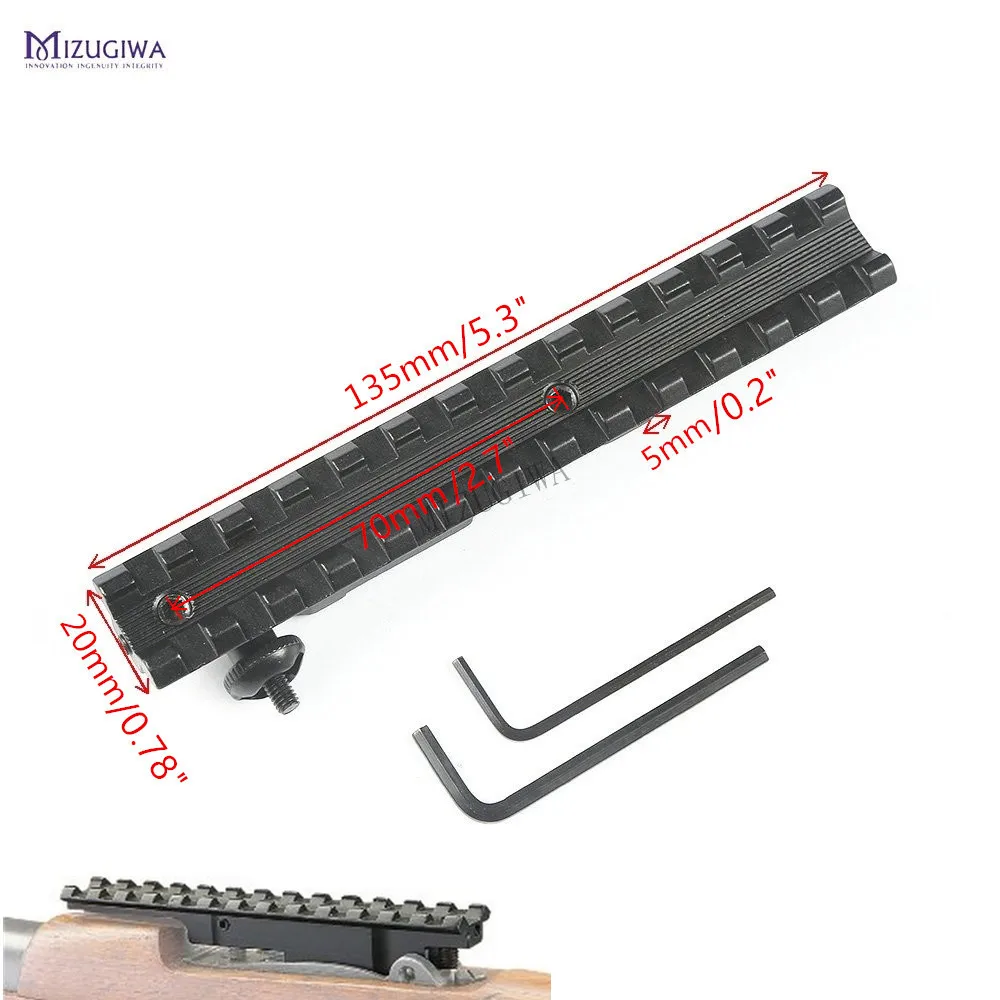 MIZUGIWA نطاق جبل ماوزر K98/التركية VZ 24 الكشفية ويفر 20 ملليمتر Picatinny السكك الحديدية محول 13 فتحات 135 ملليمتر الادسنس MIZUGIWA نطاق جبل ماوزر K98/التركية VZ 24 الكشفية ويفر 20 ملليمتر Picatinny السكك الحديدية محول 13 فتحات 135 ملليمتر الادسنس