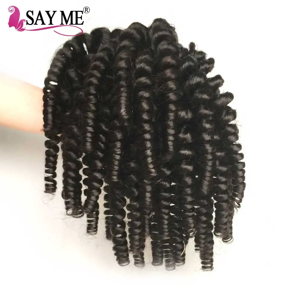 Say Me Hair Weave Bundles Malaysian Kinky Curly Hair Bundles Remy