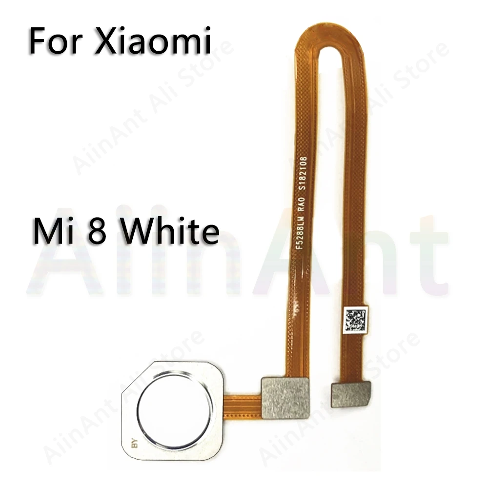 Оригинальная задняя кнопка домой датчик отпечатков пальцев гибкий кабель для Xiaomi Mi 8 8SE SE Lite датчик отпечатков пальцев Flex - Цвет: For Xiaomi 8 White