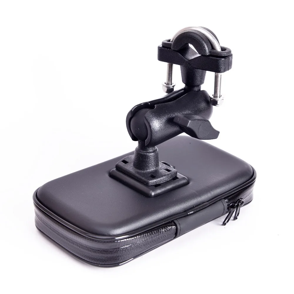 Cena 360 obrotowy uchwyt na telefon do motocykla GPS wodoodporna torba uchwyt na telefon rowerowy regulowana kierownica wsparcie Moto Mount slot kart