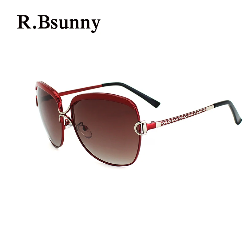 

R.Bsunny R7691 Big frame women polarized sunglasses Fashion classic retro HD sun glasses Casual shopping driving UV400 goggles D