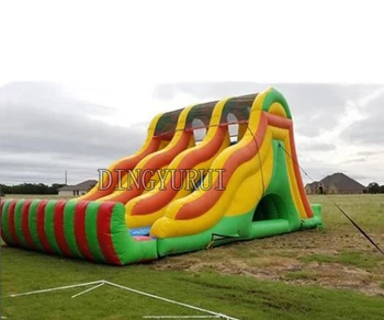 Giant slide inflatable water slide pool,inflatable climbing with water slide for free blower