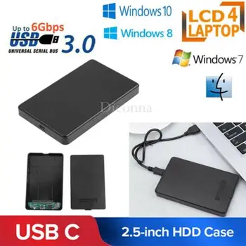 

USB 2.0 2.5 Inch IDE HDD Enclosure External Hard Drive Case Hard Disk Box US