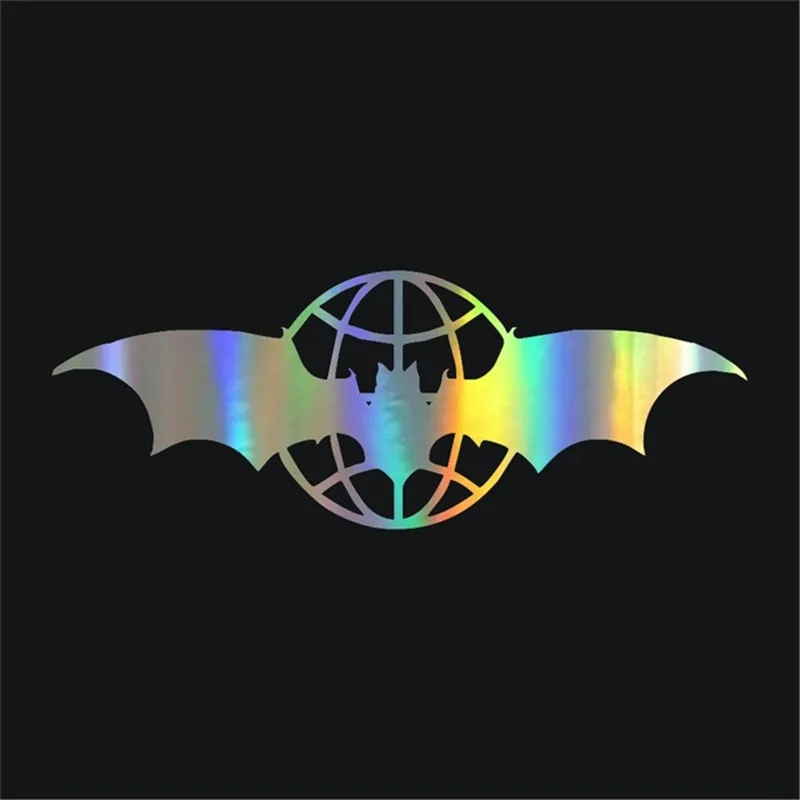 19*7 4 см Dazzle Color Bat Модная креативная мультяшная Автомобильная наклейка лобовое