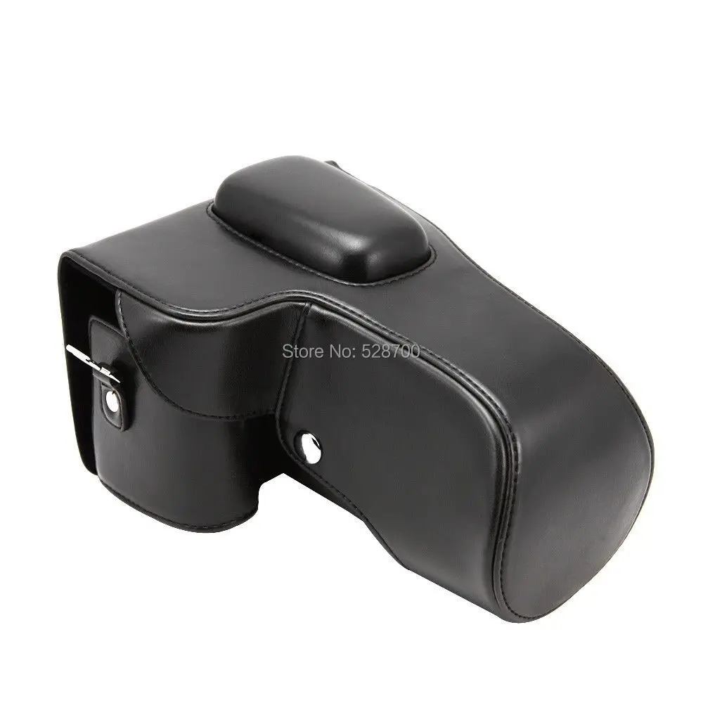 Черный кожаный чехол Съемный Сумка плечевой ремень для Nik @ N D3200 D3300 18-55 мм объектив