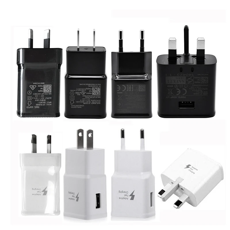 250pcs Fast Charger Adaptive Travel Wall UK/AU/EU/US For xiaomi VIVO OPPO Samsung S7 S8 S9 Note 8 | Мобильные телефоны и