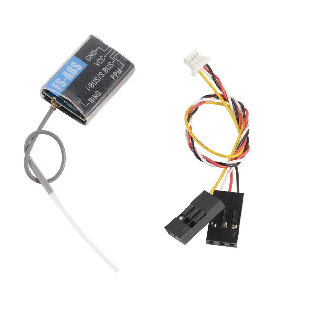 

Flysky FS-A8S 2.4G 8CH Mini Receiver with PPM i-BUS SBUS Output for RC Drone Quadcopter FS i4 i6 i6S i6X TM10 TM8 Transmitter