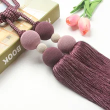 Europe style Curtain Accessories Classic crystal tiebacks Home window decor tassel hanging balls buckle curtain strap