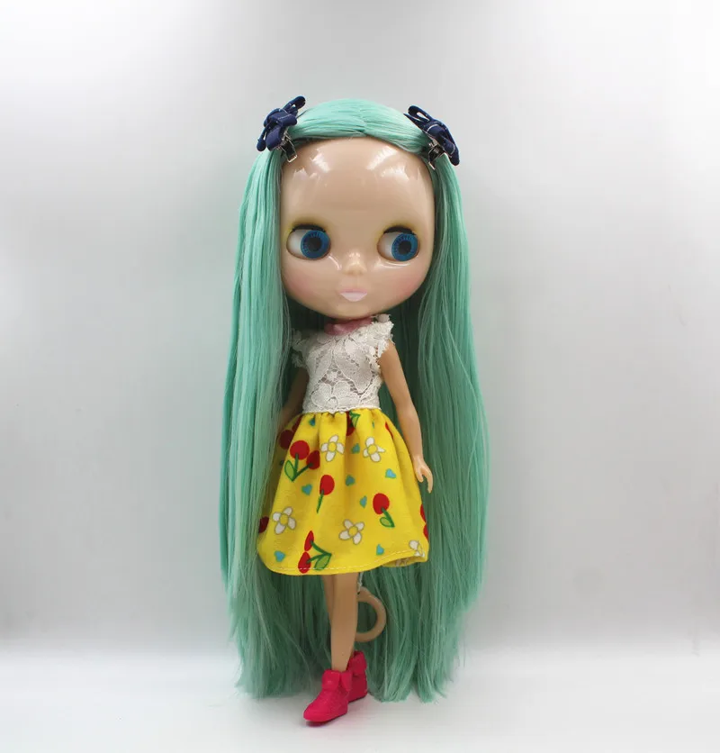 Кукла blygirl blyth Jade green прямые волосы нормальное тело 7 шарнир Кукла без одежды куклы можно заменить