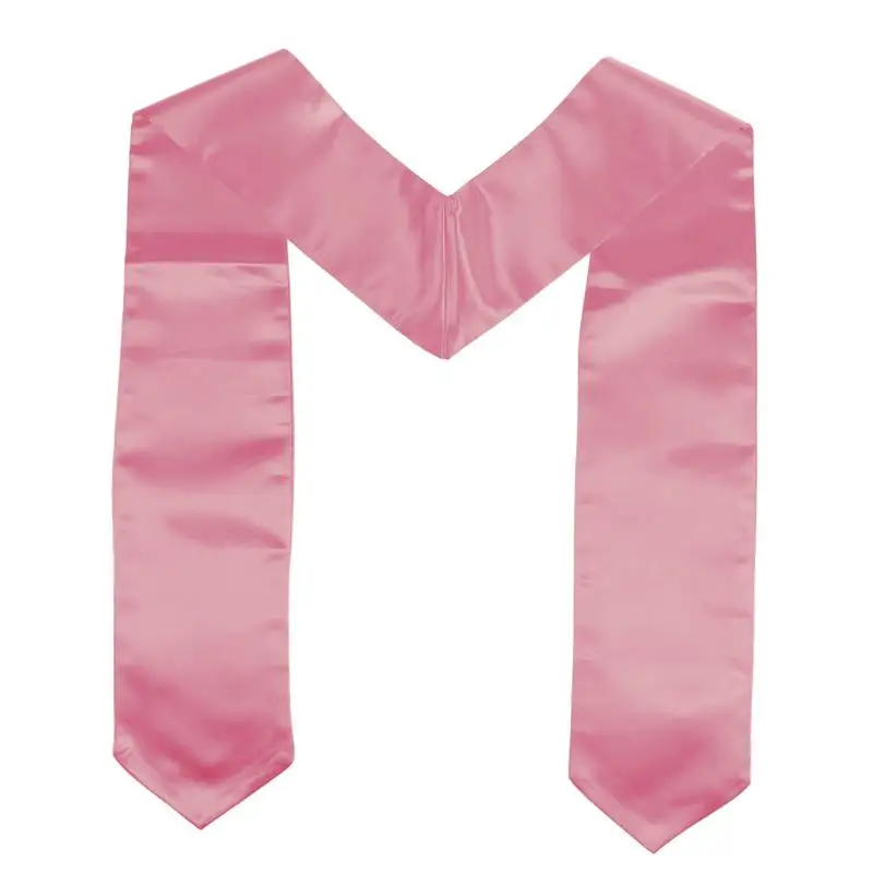 

Unisex Adult Plain Graduation Stole For Academic Commencements (Pink)