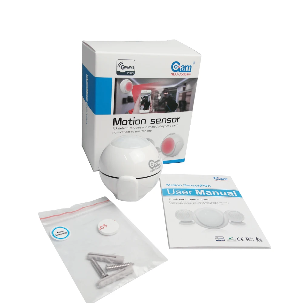 EU Version Z-wave PIR Motion Sensor Detector Battery Power For ZWAVE Wireless Home Automation Alarm System