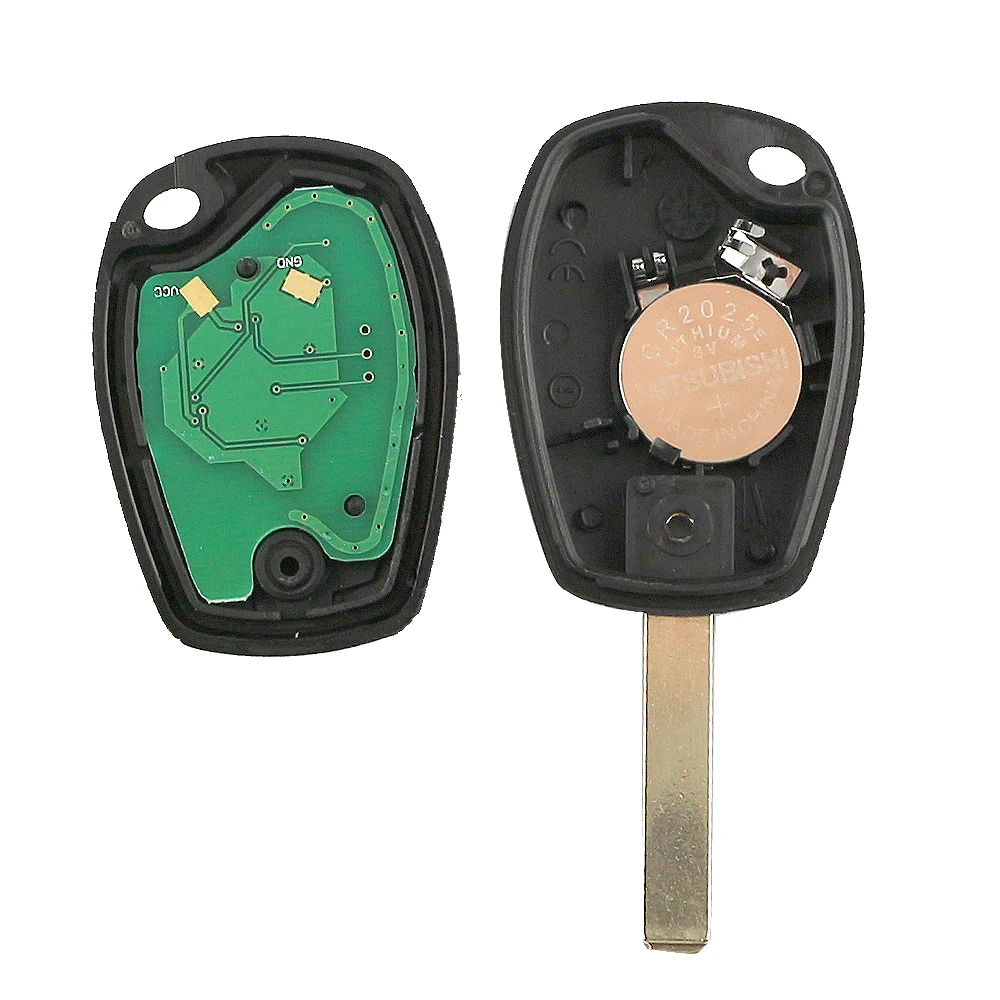 Chiave/Telecomando Per Renault Megane Spolverino Modus Clio 3 Twingo Dacia Logan Sandero - nuovo 3 Tasto 433mhz Pcf7947 Id46 Chip Renault -