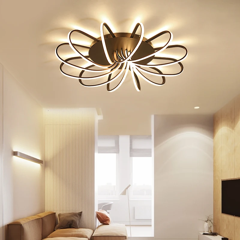 

Chandelierrec AC90-265V Modern LED Antique Chandeliers For Living Room Kitchen Home Lighting Dimming Ceiling Chandeliers product
