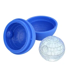 Креативные силиконовые войны Звезда смерти круглый шар форма для льда лоток пустыня Сфера Плесень DIY Коктейльные мороженое производители