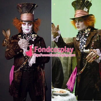 

the Mad Hatter Costume Johnny Depp Moive Cosplay Tailor-made[G1475]