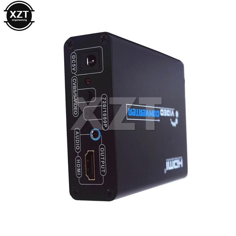 Конвертер CVBS AV S Video 1 шт. Аудио HDMI в видео + композитный переключатель адаптер Upscaler