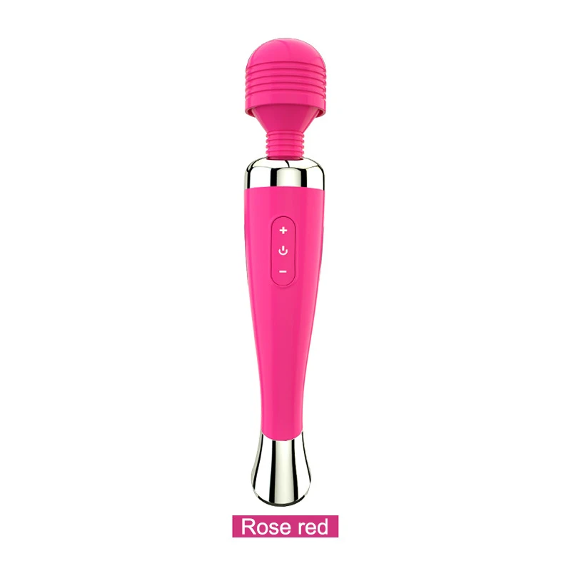 Powerful Magic Wand AV Vibrator Sex Toys for Woman Clitoris Stimulator Sex Shop toys for adults G Spot vibrating Massage Orgasm - Цвет: rose red