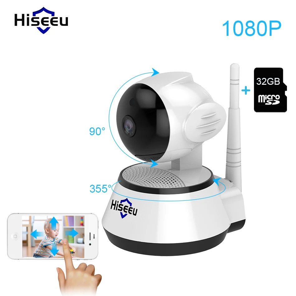 

Hiseeu Security IP Camera Wireless Smart WiFi Camera WI-FI Audio Record Surveillance Baby Monitor HD Mini CCTV Camera Hiseeu