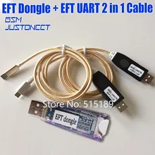 Mais novo 100% Original de FIRMWARE FÁCIL TEMA/EFT DONGLE + Cabo UART 2 em 1 EFT