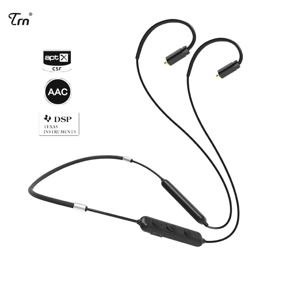 

TRN BT10 Waterproof HIFI Fone de Ouvido Wireless Bluetooth 4.2 APT-X IPX7 2PIN/MMCX Cable for V10 V20 V80 Yinyoo HQ5 HQ6 HQ8