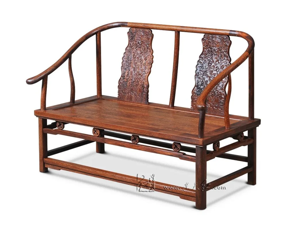 Неоклассической палисандр мебель для гостиной Обеденная отдых двойной Председатель Китайской Royal твердого дерева кресло Ретро Аннато