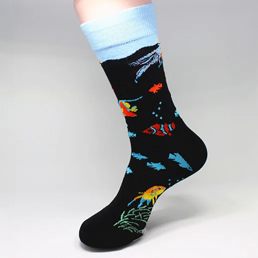 CHAOZHU/модные мужские носки, маленький логотип, мультяшная Акула с сердцем, забавные собачки, для свадьбы, на каждый день, модные, крутые, подарочные носки для мужчин и мальчиков