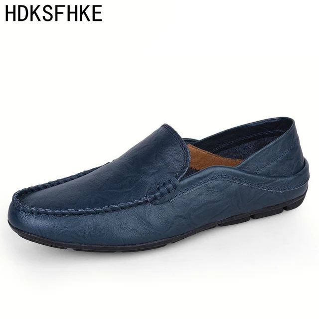 Big Size Men Casual Loafers Spring Autumn Moccasins Genuine Leather Shoes Men's Flats Shoes Big Size Men Casual Loafers Spring Autumn Moccasins Genuine Leather Shoes Men's Flats Shoes