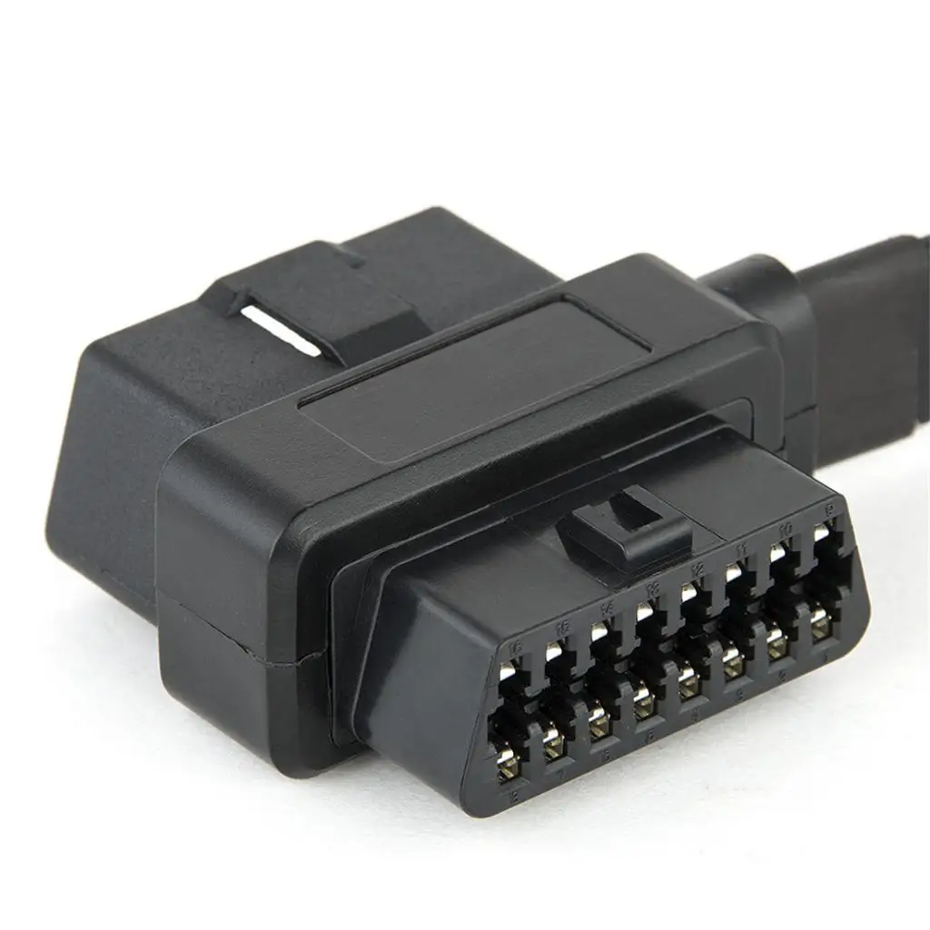 1 шт. 60 см ODB II ODB2 16 Pin сплиттер 1x штекер к 2x гнезду удлинитель адаптер 2 фута для