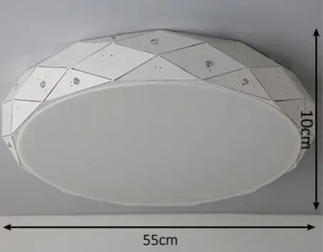 Круглый поверхностный монтаж минимализм современные светодиодные потолочные лампы для гостиной Кабинета спальни белый AC85-265V потолочный светильник - Цвет корпуса: B style - Dia55cm