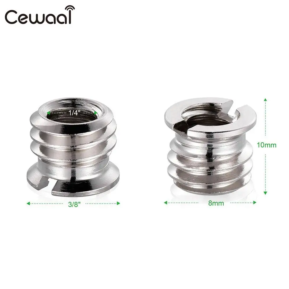 Металлический 1/4 дюйма до 3/8 дюймовое винтовое крепление Запчасти замена аксессуары для зеркальных фотоаппаратов Прочный премиум-класса