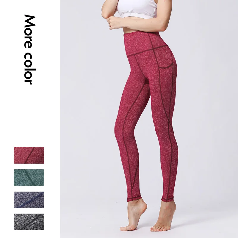 

New Women Yoga Pants Pure High Waist Sports Tights Female Dancing Wear Running Fitness Gym Legging Push Up Training Workout Pant