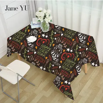 

JaneYU Modern Minimalist Table Cloth, Christmas Tree, Cartoon Fruit, Square Tea Table, Table Cloth, And Customized Items