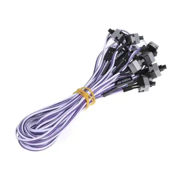 

10pcs/lot Computer Host Switch Line Restarting Power Line AXT Computer Chassis Power Switch Line Power Cable Hot Sale