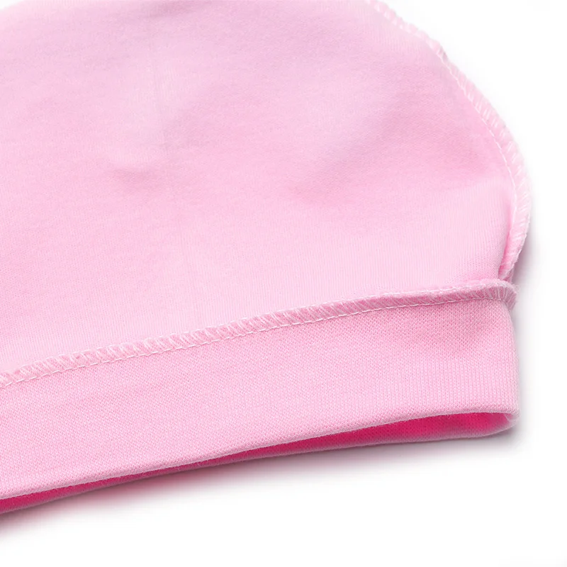 Cute Newborn Hats Strawberry Print Baby Tire Caps Cotton Boys Girls Cap Candy Color Baby Hat Spring Summer Newborn Tire Hat  (5)