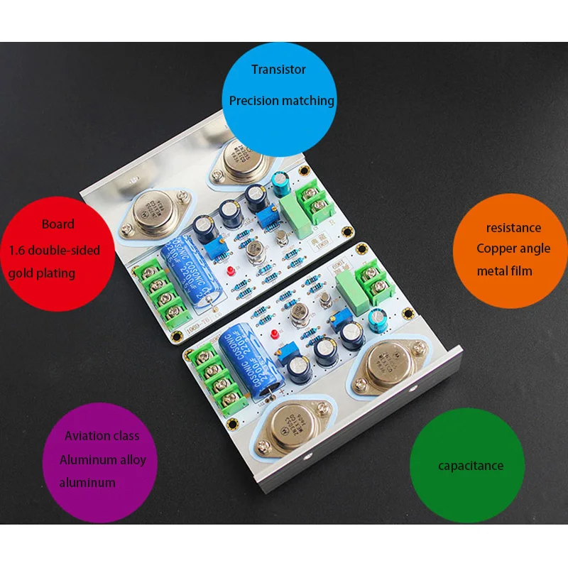 JLH 1969 класс аудио усилитель мощности платы Hi-Fi MOT/2N3055 PCB собранный и diy комплект платы A2-011