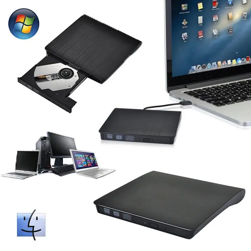 

USB 3.0 LightScribe DVD-ROM CD-RW DVD-RW Burner External Drive for PC Laptop