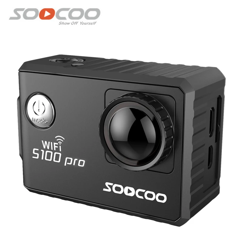 SOOCOO S100Pro WiFi 4K Голосовое управление Full HD 1080P Водонепроницаемая мини видеокамера для дайвинга с сенсорным экраном Спортивная DV опционально gps