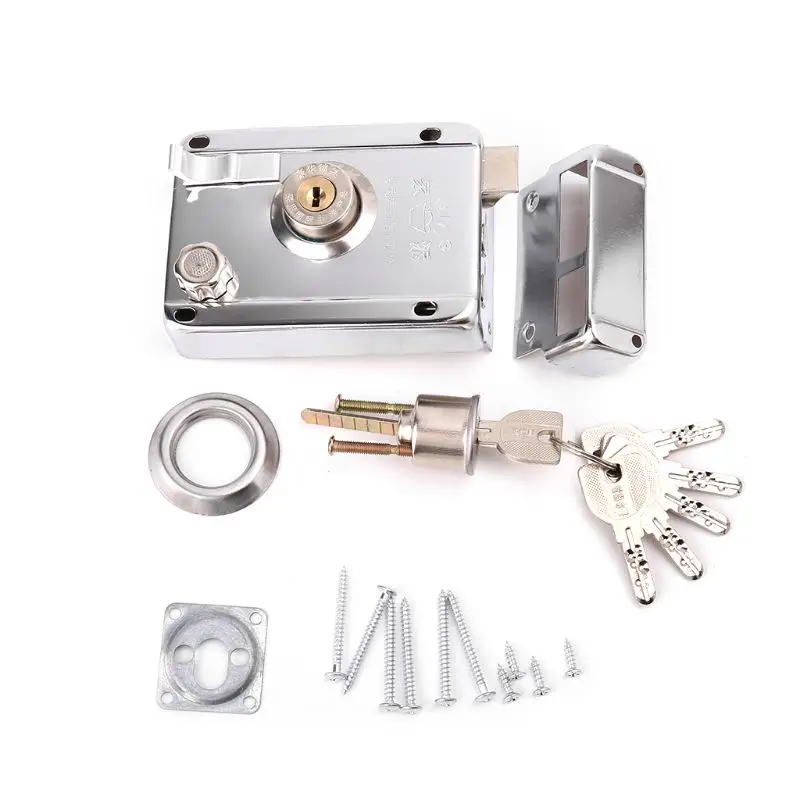 

Exterior Door Lock Kit Security Anti-theft Locks with Multiple Insurance