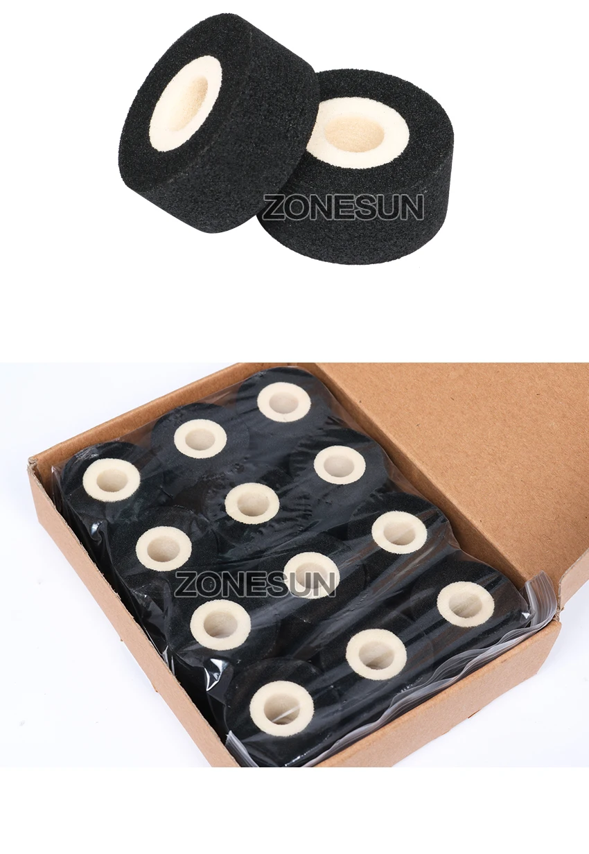 Rollo de tinta de impresión caliente negra ZONESUN para máquina de codificación de fecha MY-380F