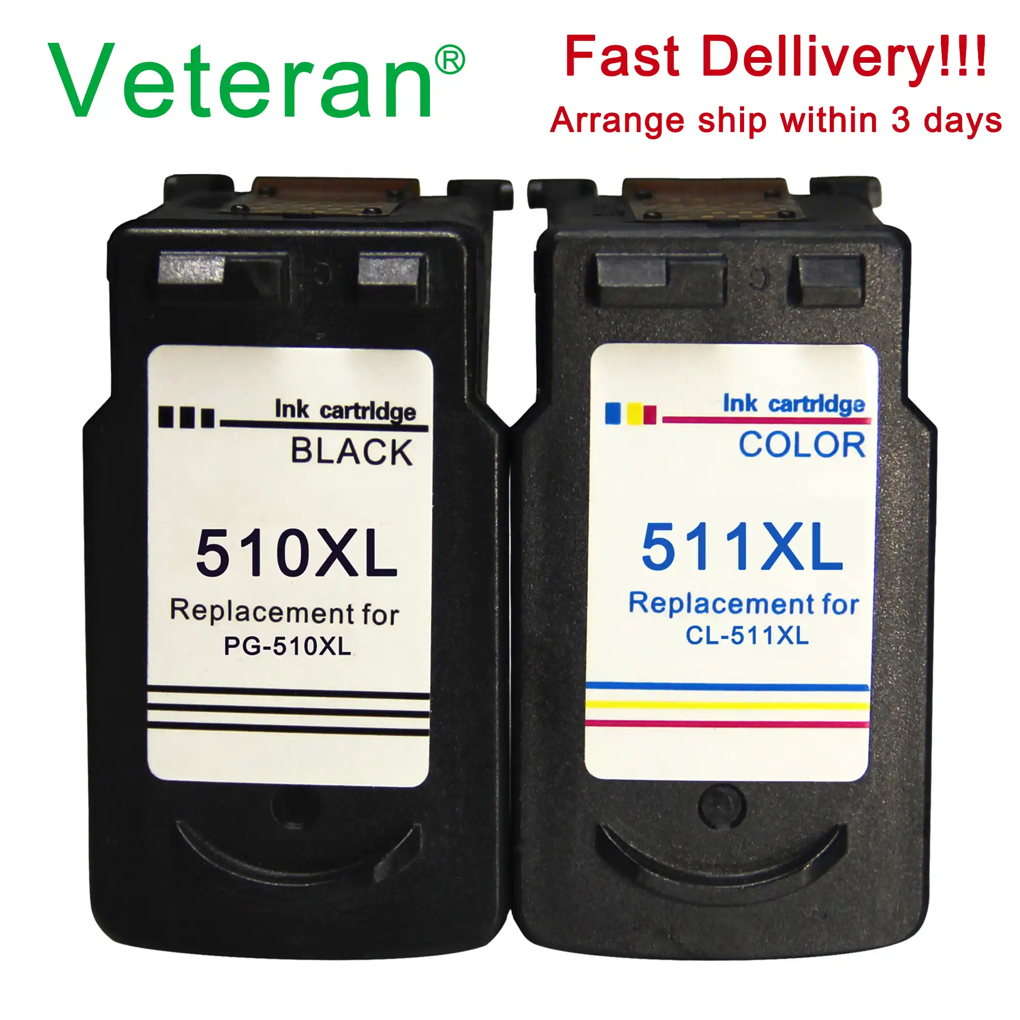 Veteran Pg510 Cl511 Cartouche De Remplacement Pour Canon Pg 510 Cl 511 Pg 510 Cartouche D Encre Pour Pixma Ip2700 Mp240 Mp250 Mp260 Mp280 Aliexpress