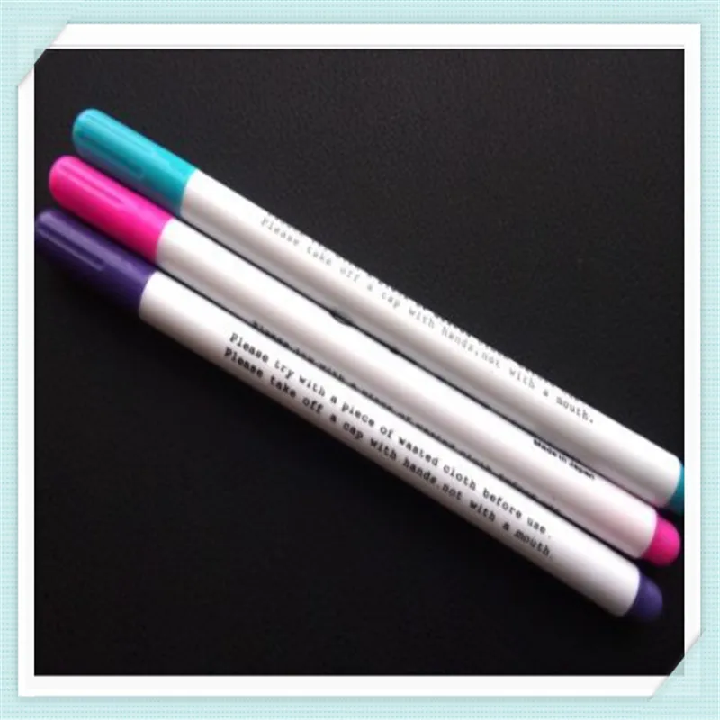 

Free Shipping Air Water Erasable Pen/ Fabric Marker/ Temporary Marking/ Auto-Vanishing Pen for Cloth Purple/ Blue/ Pink JS-07