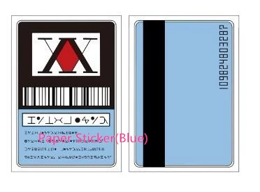Охотник х Охотник лицензионные карты гинг FREECSS Японии аниме(бумага stcker или ПВХ - Цвет: Paper sticker blue